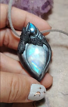 Load and play video in Gallery viewer, PREORDER The Morrigan | Raven Witchy Necklace | Crow Obsidian Esoteric Jewelry
