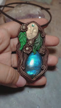 Load and play video in Gallery viewer, PREORDER Mother Earth, Sacred Feminine Goddess Necklace, Gaia Pachamama Jewelry
