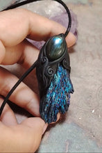 Load and play video in Gallery viewer, PREORDER Andromedan Starseed Jewelry | Kyanite Necklace | Andromeda Star Soul Pendant
