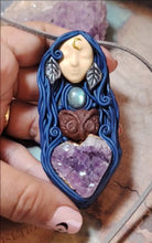 Load and play video in Gallery viewer, Sophia, Wisdom Goddess Necklace | Divine Feminine Art | Gnostic, Nag Hammadi, Hagia Pistis Jewelry
