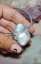 Load and play video in Gallery viewer, PREORDER Pleiadian Starseed Necklace |Angel Aura Quartz, Moonstone | Pleiadean Origins Activation Jewelry
