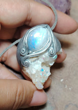 Load image into Gallery viewer, PREORDER Pleiadian Starseed Necklace | Angel Aura Quartz, Moonstone | Origins Activation Jewelry
