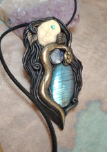 Load image into Gallery viewer, PREORDER Ayahuasca Yage Spirit Necklace | Shamanic Healing Sacred Plants Psychedelic Jewelry - LABRADORITE
