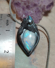 Load image into Gallery viewer, PREORDER The Morrigan | Raven Witchy Necklace | Crow Obsidian Esoteric Jewelry
