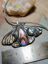 Load image into Gallery viewer, PREORDER Luna Moth Necklace | Moon Phases Insect Pendant | Wiccan, Occult, Witchy Jewelry
