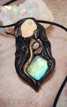Load image into Gallery viewer, PREORDER Ayahuasca Yage Spirit Necklace | Shamanic Healing Sacred Plants Psychedelic Jewelry - LABRADORITE

