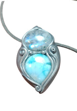 Load image into Gallery viewer, PREORDER Sea Witch, Larimar Mermaid Necklace Pendant. Mermaidcore Jewelry
