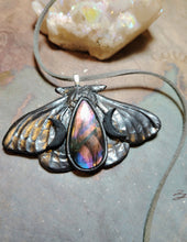 Load image into Gallery viewer, PREORDER Luna Moth Necklace | Moon Phases Insect Pendant | Wiccan, Occult, Witchy Jewelry
