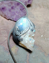 Load image into Gallery viewer, PREORDER Pleiadian Starseed Necklace | Angel Aura Quartz, Moonstone | Origins Activation Jewelry

