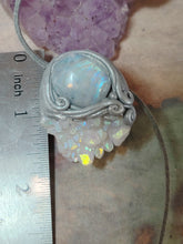 Load image into Gallery viewer, PREORDER Pleiadian Starseed Necklace |Angel Aura Quartz, Moonstone | Pleiadean Origins Activation Jewelry

