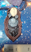 Load image into Gallery viewer, PREORDER Wolf Spirit Animal Necklace | Moon Goddess Art Pendant | Wisdom Jewelry
