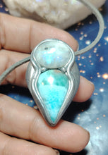 Load image into Gallery viewer, PREORDER Sea Witch, Larimar Mermaid Necklace Pendant. Mermaidcore Jewelry
