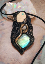 Load image into Gallery viewer, PREORDER Ayahuasca Yage Spirit Necklace | Shamanic Healing Sacred Plants Psychedelic Jewelry - LABRADORITE
