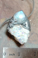Load image into Gallery viewer, PREORDER Pleiadian Starseed Necklace | Angel Aura Quartz, Moonstone | Origins Activation Jewelry
