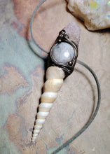Load image into Gallery viewer, PREORDER Mermaid Crown Seashell Necklace |  Moonstone  Sea Witch Jewelry
