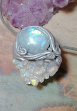 Load image into Gallery viewer, PREORDER Pleiadian Starseed Necklace |Angel Aura Quartz, Moonstone | Pleiadean Origins Activation Jewelry
