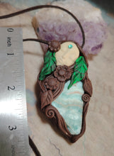 Load image into Gallery viewer, PREORDER Gaia Goddess Statue Necklace | Pachamama Divine Feminine Art Jewelry
