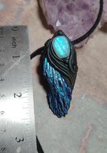 Load image into Gallery viewer, PREORDER Andromeda.  Kyanite Crystal Pendant Labradorite Necklace | Starseed Andromeda Origins Jewelry
