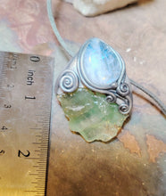 Load image into Gallery viewer, PREORDER Siren  Necklace | Raw Aquamarine &amp; Moonstone | Mermaid, Selkie, Sea Witch Jewelry
