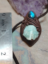 Load image into Gallery viewer, Lemurian Starseed  Hemimorphite  Crystal Necklace  | Light Codes Activation Pendant
