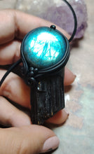 Load image into Gallery viewer, PREORDER Psychic Shield,  Black Tourmaline Necklace | Empaths Spiritual and  Energy Protection Jewelry
