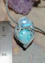 Load image into Gallery viewer, PREORDER Sea Witch, Larimar Mermaid Necklace Pendant. Mermaidcore Jewelry
