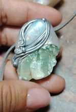 Load image into Gallery viewer, PREORDER Siren  Necklace | Raw Aquamarine &amp; Moonstone | Mermaid, Selkie, Sea Witch Jewelry
