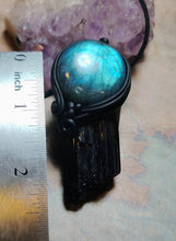 Load image into Gallery viewer, PREORDER Psychic Shield,  Black Tourmaline Necklace | Empaths Spiritual and  Energy Protection Jewelry
