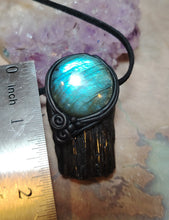 Load image into Gallery viewer, PREORDER Warrior, Black Tourmaline Necklace | Energy and Spiritual Protection Jewelry
