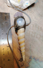 Load image into Gallery viewer, PREORDER Mermaid Crown Seashell Necklace |  Moonstone  Sea Witch Jewelry
