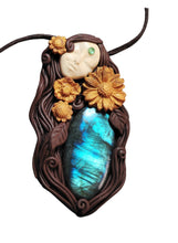 Load image into Gallery viewer, PREORDER Mother Earth, Sacred Feminine Goddess Necklace, Gaia Pachamama Jewelry
